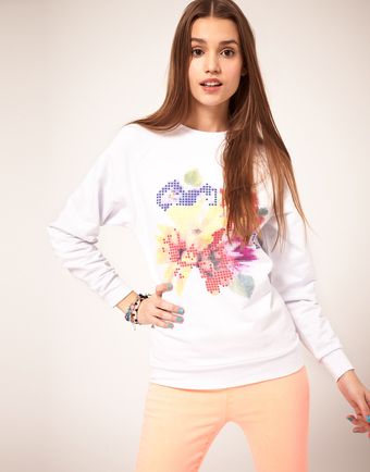 ASOS Collection Asos Jumper with 3d Flower - Lyst