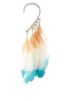 ASOS Collection Asos Dip Dye Feather Ear Cuff - Lyst