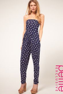 ASOS Collection Asos Petite Exclusive Anchor Print Jumpsuit - Lyst