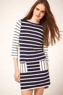ASOS Collection Striped Knitted Tunic - Lyst