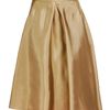 Balenciaga Slubbed Silk Miroir Umbrella Skirt in Brown (taupe) - Lyst