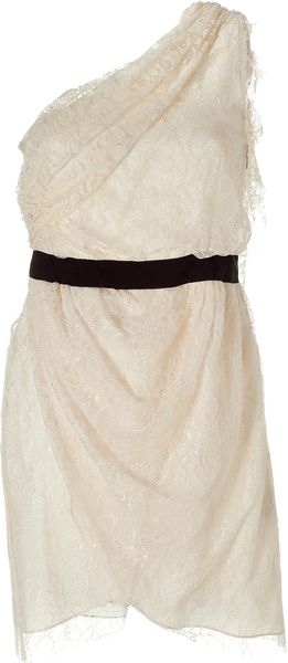 By Malene Birger Cream Lacenia Lace Dress - Lyst