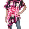 F&mme Asymmetrical Techno Satin Top in Purple (pink) - Lyst