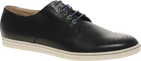 Fred Perry Laurel Wreath Perkins Leather Shoes in Black for Men - Lyst