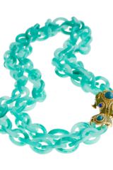 J.Crew Double-strand Resin Link Frog Necklace