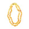 J.crew Doublestrand Resin Link Frog Necklace in Yellow (light citron) - Lyst