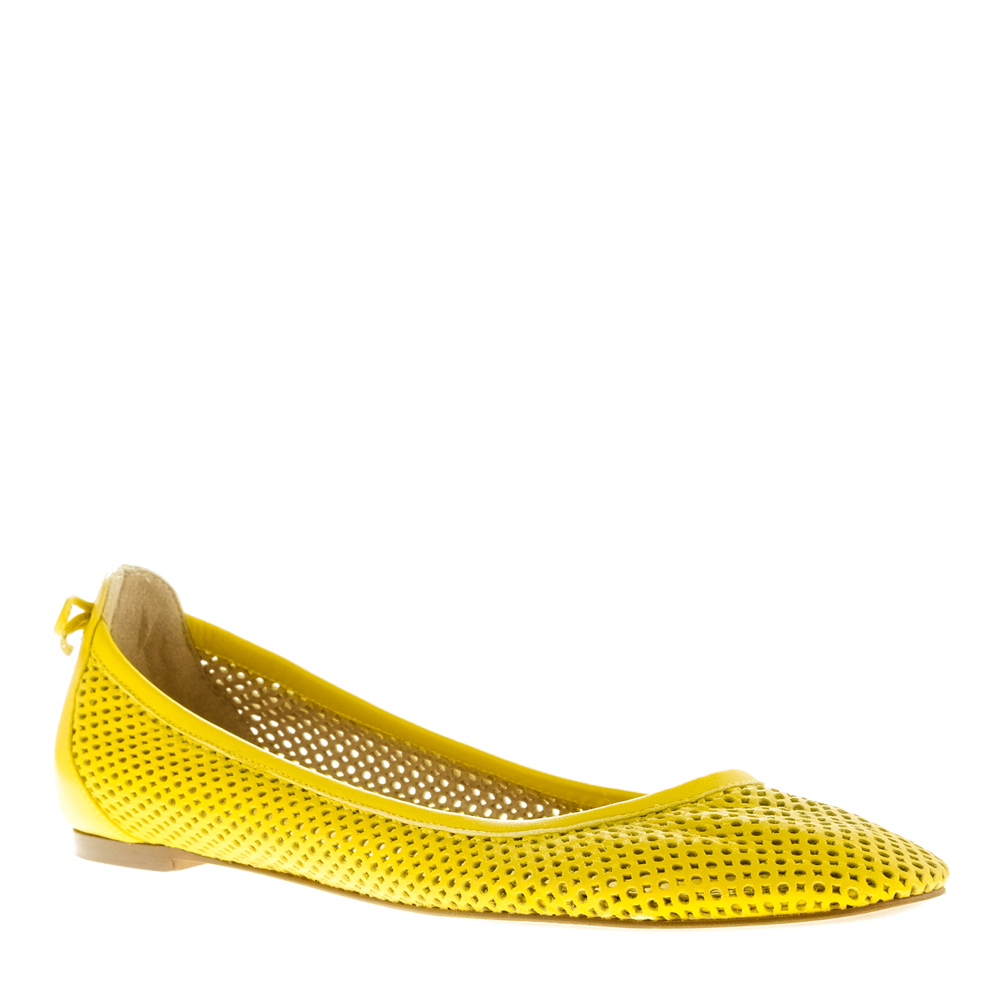 pale yellow ballet flats