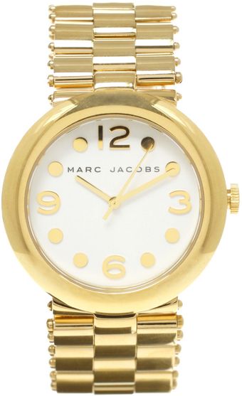 Marc By Marc Jacobs Gold Bracelet Watch - Lyst