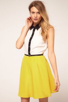Oasis Colour Block Shirt Dress - Lyst