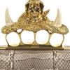 Alexander Mcqueen Ayres Snake Knuckleduster Clutch in Gray (grey) - Lyst