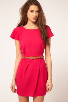 ASOS Collection Asos Mini Tulip Dress with Flute Sleeves - Lyst