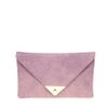 Asos Collection Asos Pyramid Metal Tip Clutch in Pink (lilacsnake) - Lyst