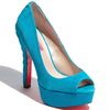 Betsey Johnson Sita Pump in Blue (teal suede) - Lyst