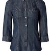 Burberry Brit Denim Button Down Top in Blue (denim) - Lyst