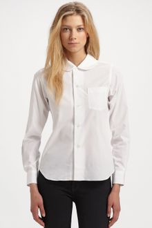 Comme Des Garçons Peter Pan Collar Shirt - Lyst