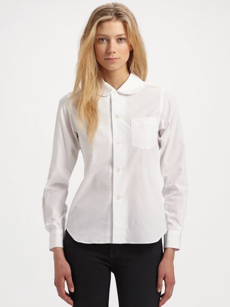 comme des garcons peter pan collar