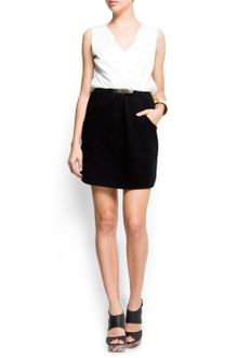 Mango Combi Cotton Dress - Lyst