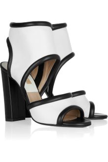 Michael Kors Leather Cuff Sandals - Lyst