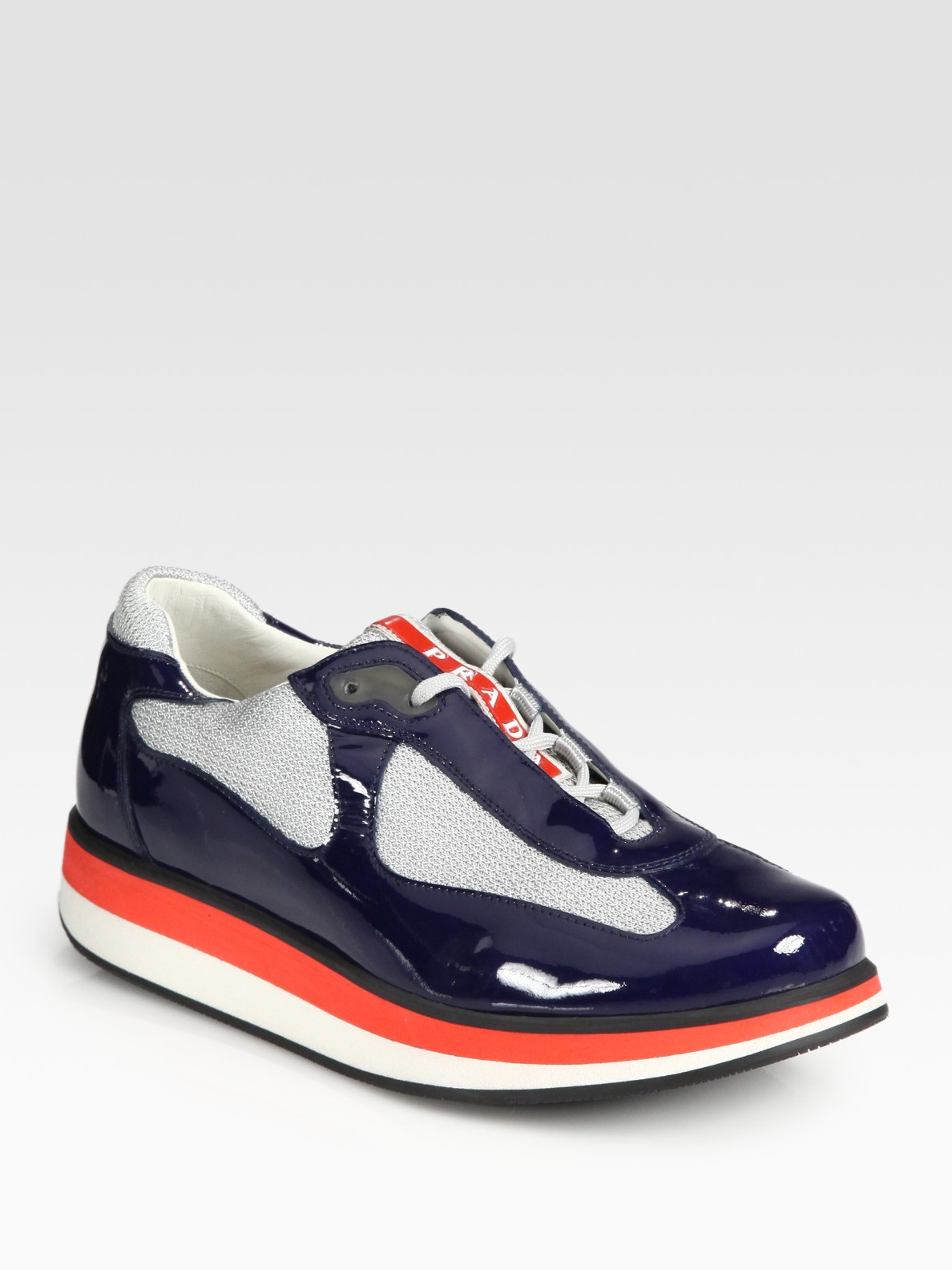 patent leather prada sneakers