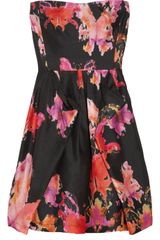 See By Chloé Printed Silk-Shantung Dress