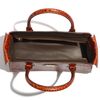 Michael Kors Satchel Embossed Croc in Red (tangerine) - Lyst