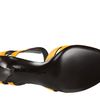 Bottega Veneta Leather Sandal Heels in Yellow - Lyst