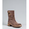 Prada  Suede Double Buckle Boots in Brown - Lyst