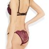 Agent Provocateur Dahlia Underwired Satin And Metallic Lace Bra in Red - Lyst