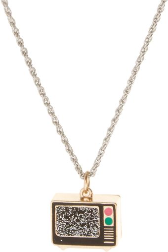 ASOS Collection Asos Static Tv Long Pendant Necklace - Lyst