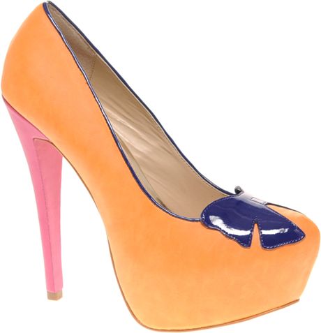 asos-shoes-orangepurplepink-asos-peony-patent-bow-platform-court-shoe ...