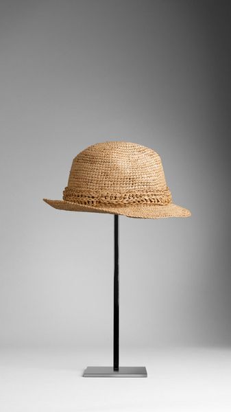 Burberry Woven Straw Trilby in Beige (pale malt) - Lyst