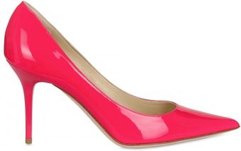 Jimmy Choo 85mm Agnes Patent Leather Pointy Pumps - Lyst