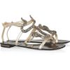 Roberto Cavalli Swarovski Crystal Snake and Leather Sandals in Gold (snake) - Lyst