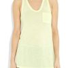 T By Alexander Wang Classic RacerBack Jersey Tank in Yellow (green) - Lyst