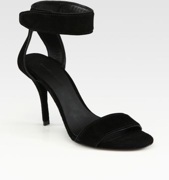 Nadia Suede and Leather Sandals 