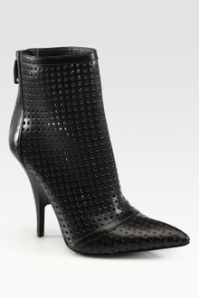 Alexander Wang Shelly Perforated Leather Ankle Boots - Lyst