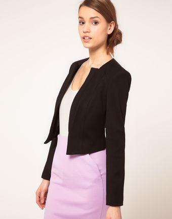 ASOS Collection Asos Ponti Blazer with Notch Lapel - Lyst