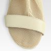 Maison Martin Margiela Laceup Mesh and Leather Wedge Ankle Boots in Beige (nude) - Lyst