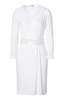 Philosophy di Alberta Ferretti White Sequin Waist Dress - Lyst