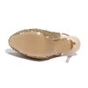 Valentino Crystal Stud Slingback in Beige (poudre) - Lyst