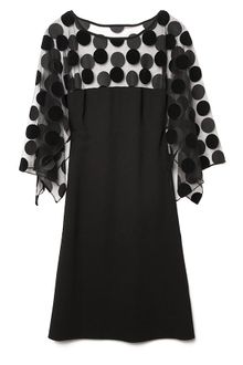 Vionnet Sheer Dot Dress - Lyst