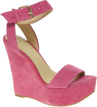 Aldo Harvat Suede Wedge Sandals 