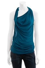 Helmut Lang Ruched Seam Racerback Top