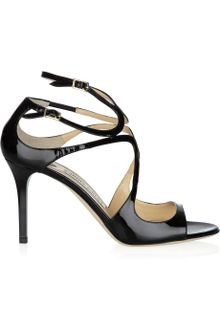 Jimmy Choo Ivette Patent-leather Sandals - Lyst