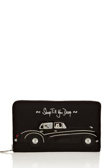 Lulu Guinness Black Shop Till You Drop Continental Wallet - Lyst