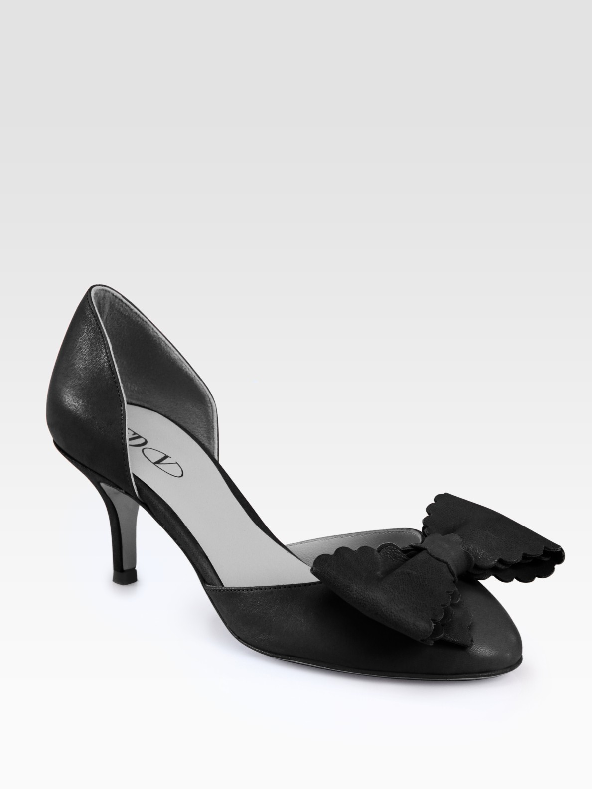 valentino heels with bow