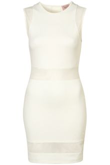Topshop Mesh Insert Bodycon By Dress Up - Lyst