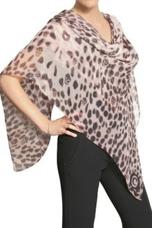Alexander McQueen Leopard Skull Print Silk Chiffon Scarf - Lyst