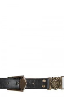 Balmain Bull Head Emblem Brushed Leather Belt - Lyst