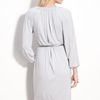 Calvin Klein Belted Dress in Gray (cement) - Lyst